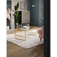 Gallery Direct Milan Metal Coffee Table Antique Brass