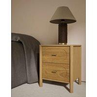 Gallery Direct Giles 2 Drawer Bedside Table Natural