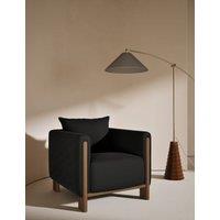 Gallery Direct Block Velvet Accent Chair Charcoal