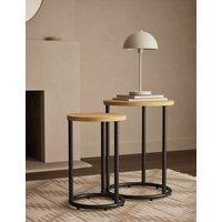 Gallery Direct Holt Round Nest of Tables Natural Mix