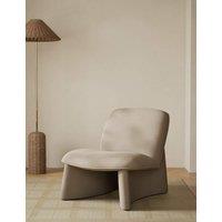 Gallery Direct Slipper Velvet Accent Chair Natural