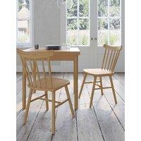 Gallery Direct Set of 2 Spindle Dining Chairs Natural