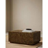 Gallery Direct Burl Wood Rectangular Coffee Table Natural