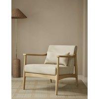 Gallery Direct Sherwood Light Oak Chenille Accent Chair Natural