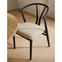 Gallery Direct Set of 2 Wishbone Dining Chairs Black Mix