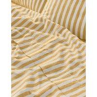 Piglet In Bed Linen Rich Striped Flat Sheet Yellow Mix