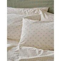Piglet In Bed 2 Pack Washed Cotton Martha Pillowcases Green Mix