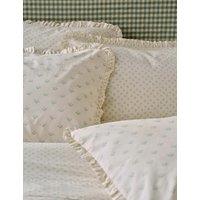 Piglet In Bed 2 Pack Washed Cotton Martha Pillowcases Green Mix