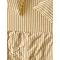 Piglet In Bed Linen Rich Pembroke Stripe Fitted Sheet Yellow Mix