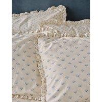 Piglet In Bed 2 Pack Washed Cotton Martha Pillowcases Blue Mix