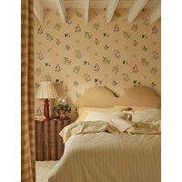 Piglet In Bed Washed Cotton Slumber Striped Duvet Cover Yellow Mix