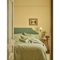Piglet In Bed Linen Rich Gingham Duvet Cover Green Mix