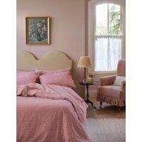 Piglet In Bed Linen Rich Gingham Duvet Cover Pink Mix
