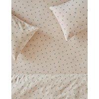Piglet In Bed Linen Rich Posy Bud Fitted Sheet Blue Mix