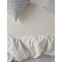 Piglet In Bed Linen Rich Folk Floral Fitted Sheet Grey Mix