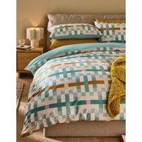 MADE Pure Cotton Carys Bedding Set Green