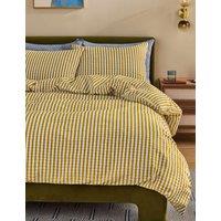 MADE Pure Cotton Felix Seersucker Bedding Set Yellow