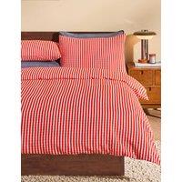 MADE Pure Cotton Felix Seersucker Bedding Set Orange