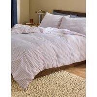 MADE Pure Cotton Felix Seersucker Bedding Set Lilac