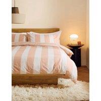 MADE Pure Cotton Donni Wide Stripe Bedding Set Pink