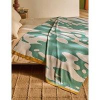 MADE Ripple Knitted Throw Teal