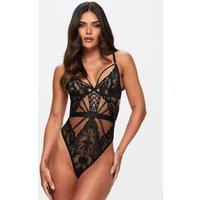 Ann Summers Lace Crotchless Body Black