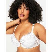 Ann Summers Floral Lace Wired Full Cup Bra (A-G) Ivory Mix