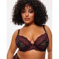 Ann Summers Sexy Lace Wired Plunge Bra (DD-H) Black Mix