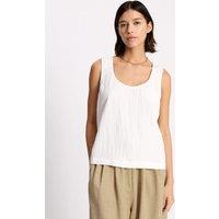 Albaray Scoop Neck Relaxed Vest White