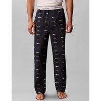Calvin Klein Pure Cotton Patterned Pyjama Bottoms Navy