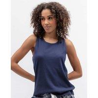 Cyberjammies Cotton Modal Ribbed Vest Navy
