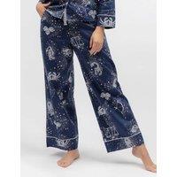 Cyberjammies Cotton Modal Zodiac Print Pyjama Bottoms Navy Mix