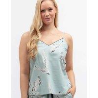Cyberjammies Cotton Modal Swan Print Cami Top Mint