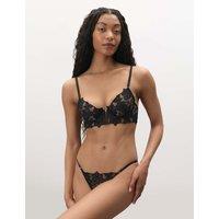 Bluebella Alara Lace Wired Plunge Bra (A-E) Black