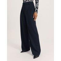 SABA Tailored Wide Leg Trousers Navy