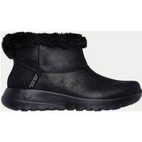Skechers On The Go Joy Wide Fit Flatform Round Toe Winter Boots Black