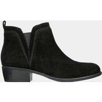Skechers Texas Rodeo Nght Suede Block Heel Ankle Boots Black