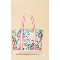 Joules Pure Cotton Canvas Ditsy Floral Tote Bag Multi