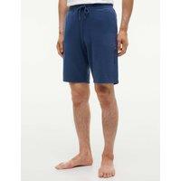 Tommy Hilfiger The Original Loungetrack Cotton Blend Jersey Shorts Blue