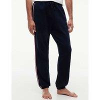 Tommy Hilfiger The Global Pure Cotton Stripe Leg Joggers Navy