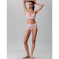 Calvin Klein Icon Cotton Blend Non Wired Bralette Light Pink