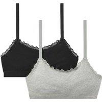 Calvin Klein 2 Pack Modern Cotton Lace Non Wired Bralettes Multi