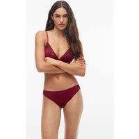 Tommy Hilfiger Microfibre Low Rise Bikini Knickers Burgundy
