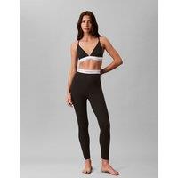 Calvin Klein Cotton Rich Ribbed High Waisted Leggings Black