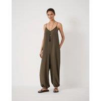 HUSH Sleeveless Jumpsuit Olive