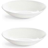 Wedgwood Set of 2 Wedgwood Gio Pasta Bowls 23.1cm White