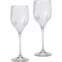 Wedgwood Set of 2 Vera Wang Duchesse Crystal Wine Glasses Clear