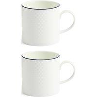 Wedgwood 2 Piece Wedgwood Gio Blue Mug Set 293ml White