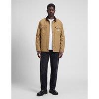 Lee Relaxed Pure Cotton Cord Collar Overshirt Beige
