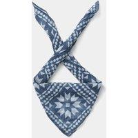 M&S Blue Star Print Scarf Blue